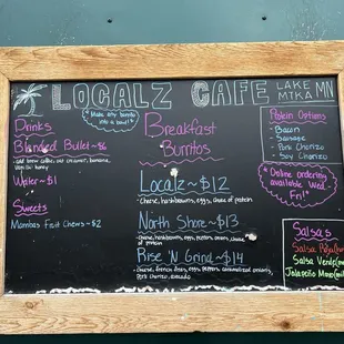 Menu. August 15, 2024.
