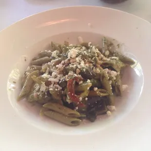 Penne pesto dish!