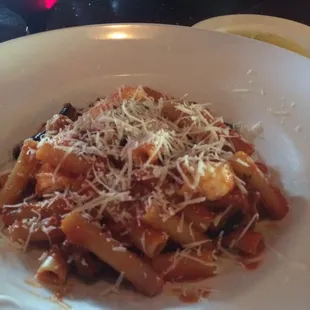 Ziti with eggplant