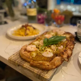 Shrimp pizza
