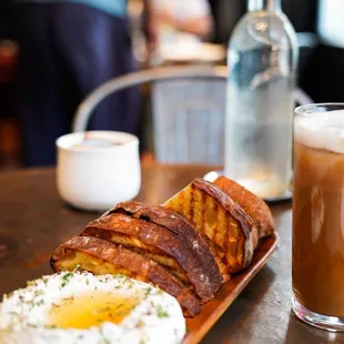 Toast and Truffle Honey Sheep 's Milk Ricotta