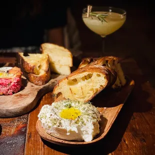 Sheep 's Milk Ricotta and Steak Tartara Piemontese