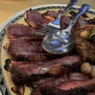 Grilled Duck Breast Fichi E Scalogno