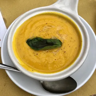 Carrot Soup was good
