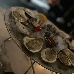 Raw oysters