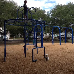 Jaylin and Barkley having fun @ the park on this awesome day!