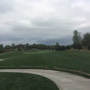 Hole 8...crap...into the wind again