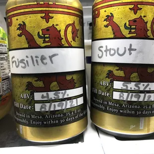 Lochiel Brewing Oil Cans