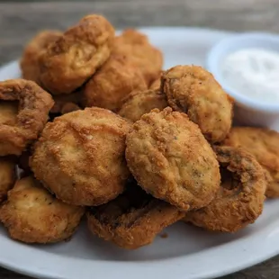 a plate of fried food