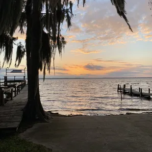 Even on cloudy days the sunset is still pretty!