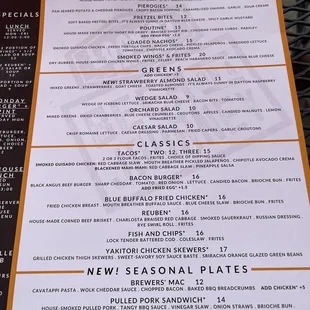Summer menu is awesome!