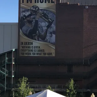 i'm home sign on a building