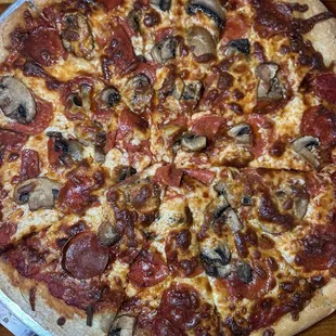 pizza, food