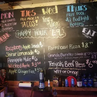This weeks specials