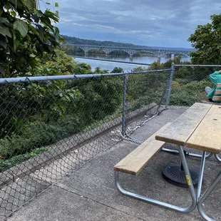 View from the picnic tables