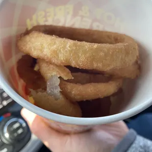 onion rings - fresh, battered, crispy