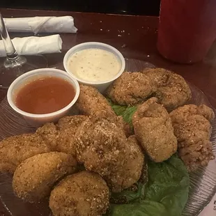 Dry rub with buffalo &amp; garlic parm