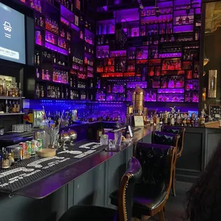 The bar is beautiful