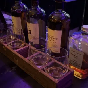 Japanese whiskey flight