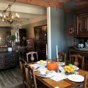 Come see our collection of tables, hutches, dressers and more.