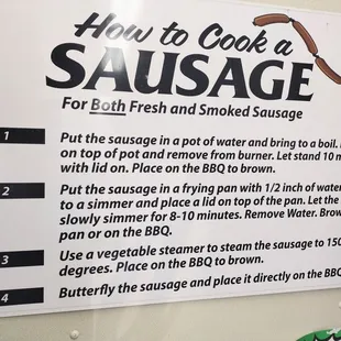 How to properly cook sausage