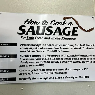 Instructions for cooking. VITAL!!!!!!!!