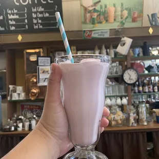 Strawberry milkshake