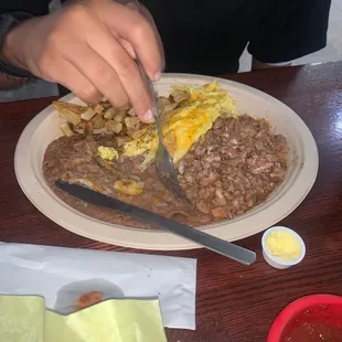 Carne Guisada Plate