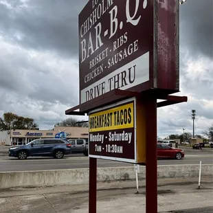 the sign