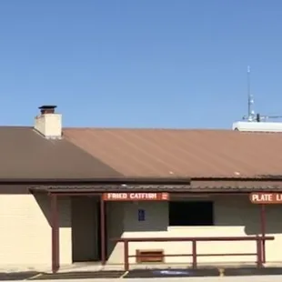 the front of the building