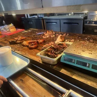 Smoked Meat chopping block.