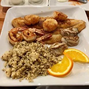 Tasty food in big portions with the friendliest staff is always good for me, Great to finally have a seafood place in town!
