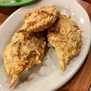 a plate of fried chicken