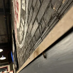 Cockroach  in booth area