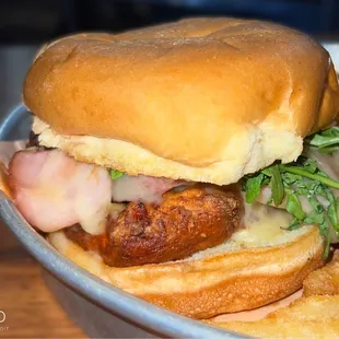 Chicken Cordon Bleu Sandwich