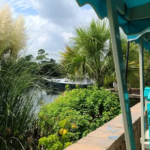 View from outside glider tables