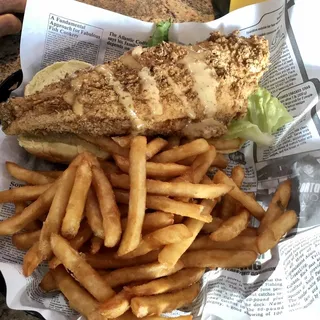 Fried Flounder Sandwich