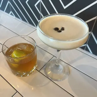 They have a signature draft old fashioned and espresso martini with their own chocolate cream bourbon!  Both were superb and like no other