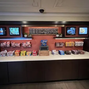 Dessert bar inside the Lockwood Express