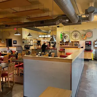 Coffee bar and dining area