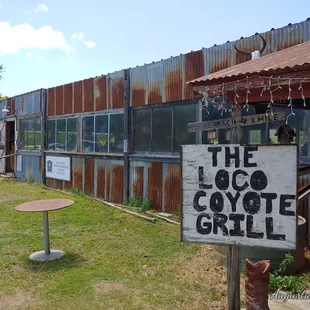 Outside of the Loco Coyote!