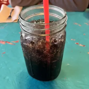 The drinks are HUGE, just like their food.