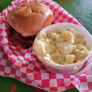 Chopped Brisket Sandwich