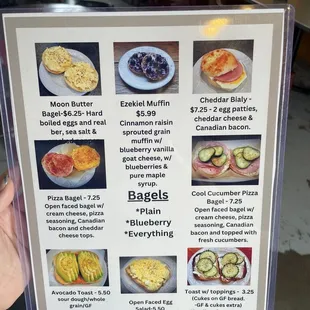 bagel menu