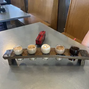 Coffee flight. Loved it!!!!!