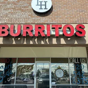 a burritos storefront