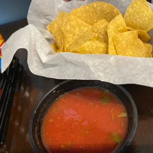 Fresh chips and salsa