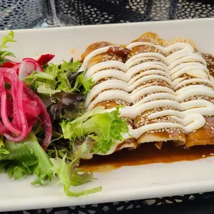 Mole Enchiladas- New entree was very good