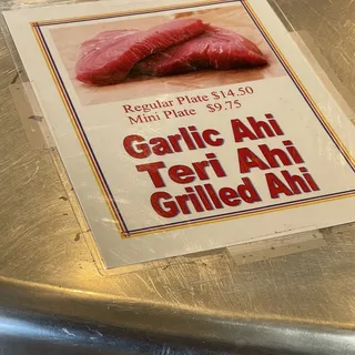 Ahi Plate Special