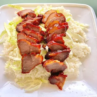 Char siu whit rice &amp; Mac